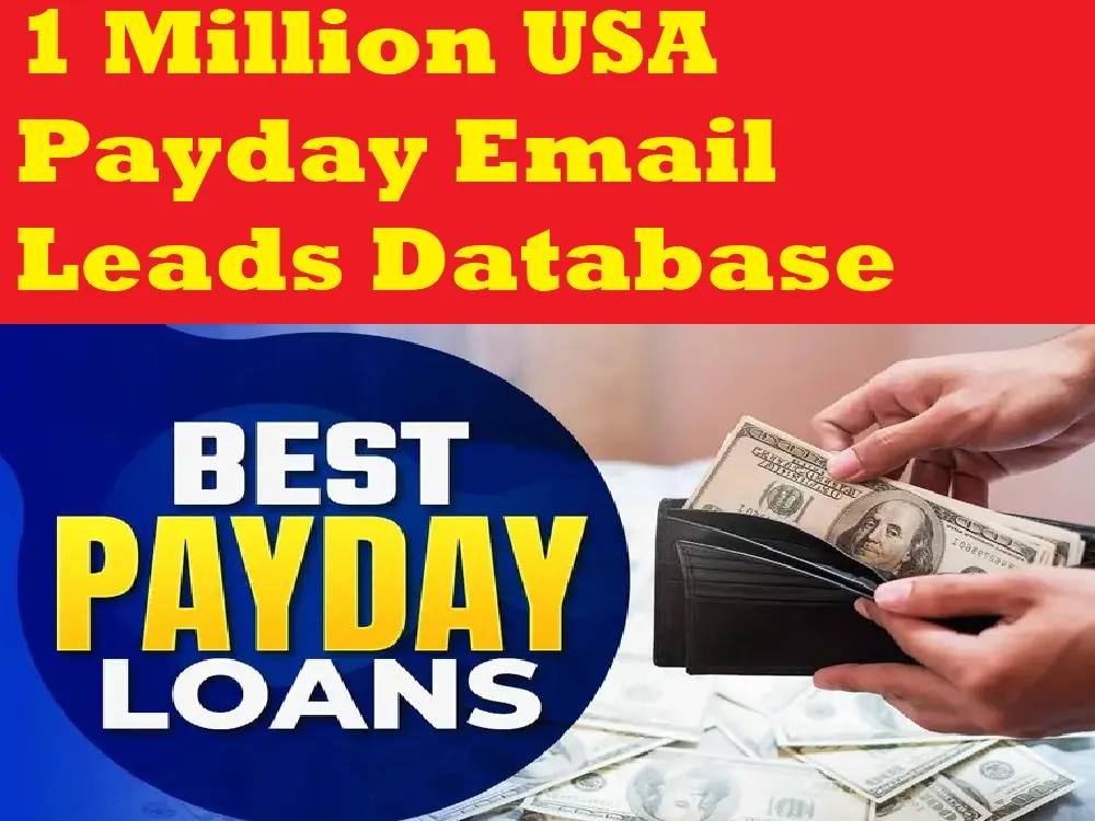 Provide You 1 Million USA Payday Email Leads Database