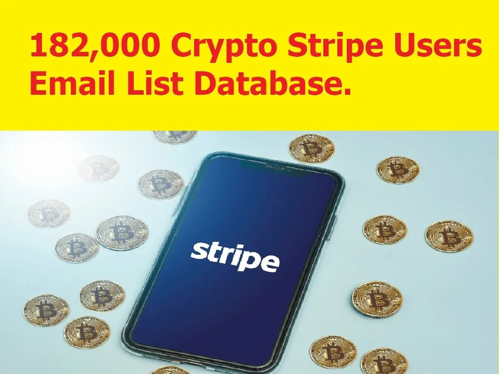 Send You 182,000 Crypto Stripe Users Email List Database