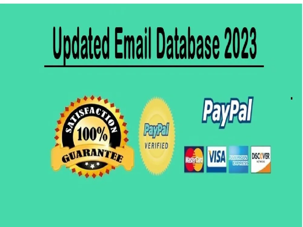 Give You Up To 1 Million Verified PayPal Users Email List | Customers Who Use PayPal