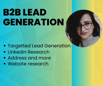 B2B lead generation services and build targeted prospect email lists.