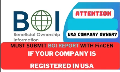 Submit your boi with fincen for your llc or corp company in USA