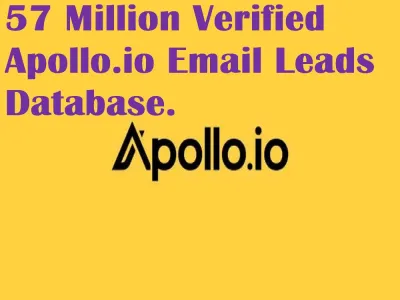 Give You 57 Million Verified Apollo dot io Email Leads Database