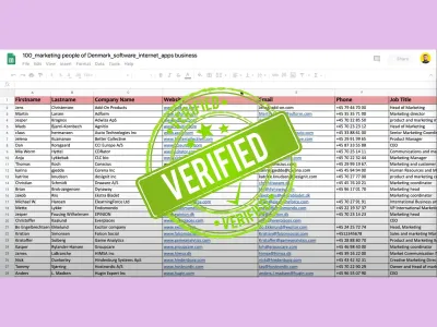 I will export a Targeted B2B Email List for Lead Generation for Email Marketing