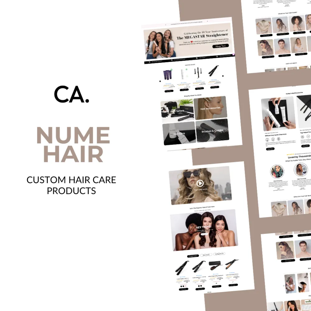 Nume Hair Shopify Store | Theme Customization