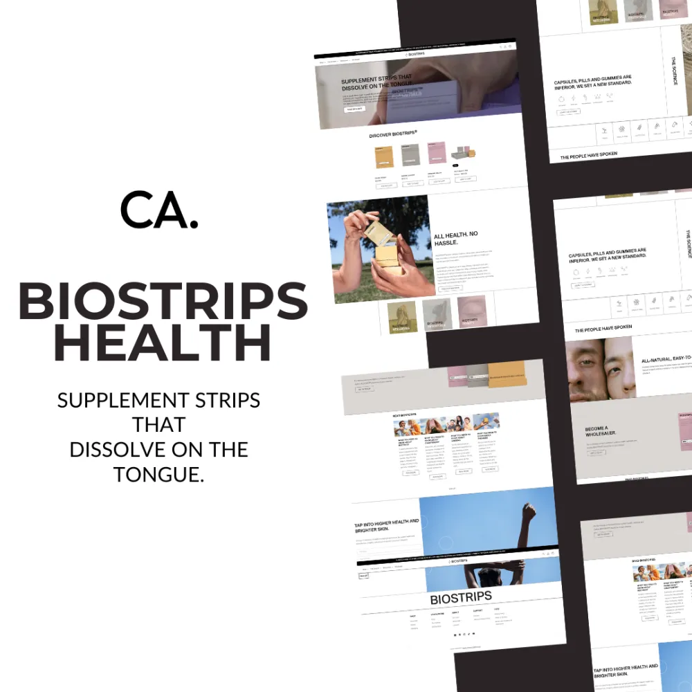 Biostrips Health | Shopify Custom Store | Theme Customization